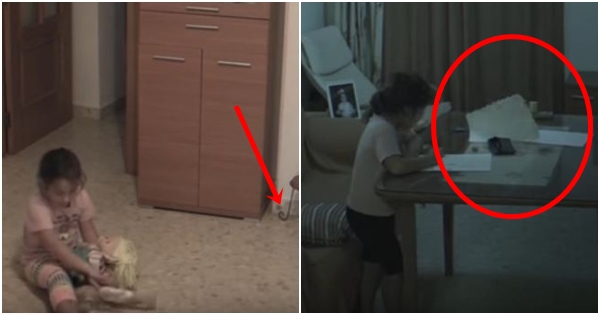 Video e frikshme, luante me kukulla e pikturonte, fantazma terrorizon vajzën e vogël
