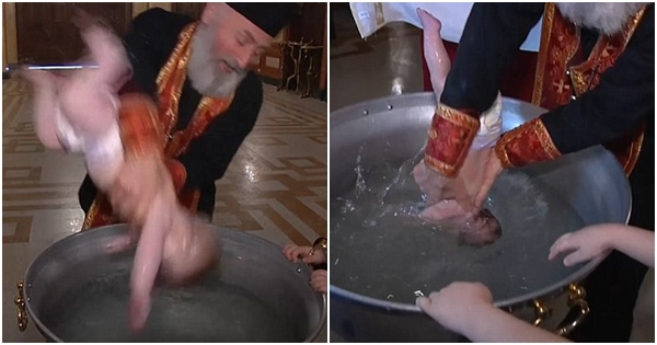 Peshkopin ortodoks e “bëjnë copë” në internet, s’keni parë ndonjëherë pagëzim të tillë