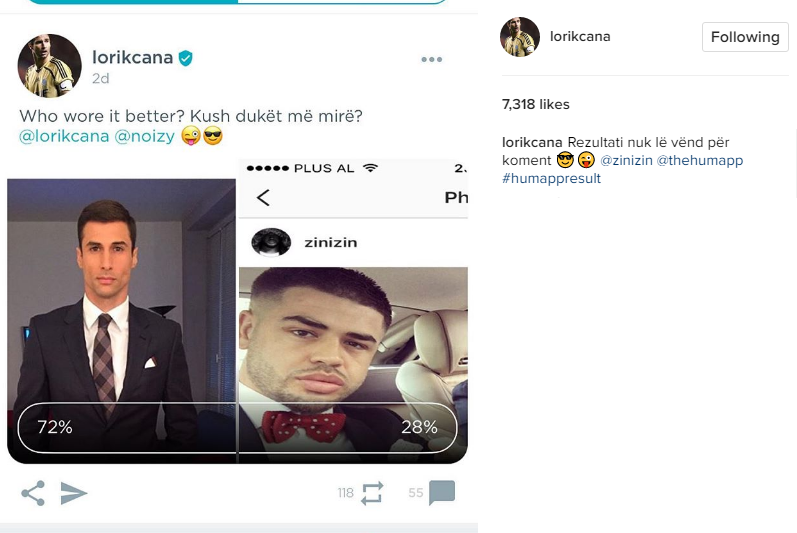 Kush është më i bukur Lorik Cana apo Noizy, rezultati i pabesueshëm