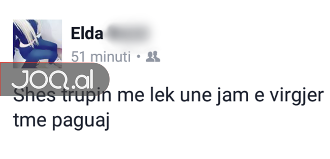 Tiranë/ Vajza shet virgjërinë online për një arsye mjaft të trishtë
