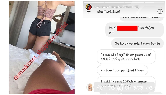 Zbulohet kush “demaskoi” Xhulian me foton intime në Instagram, “pasi kishte mbaruar punë e po priste pagesën”