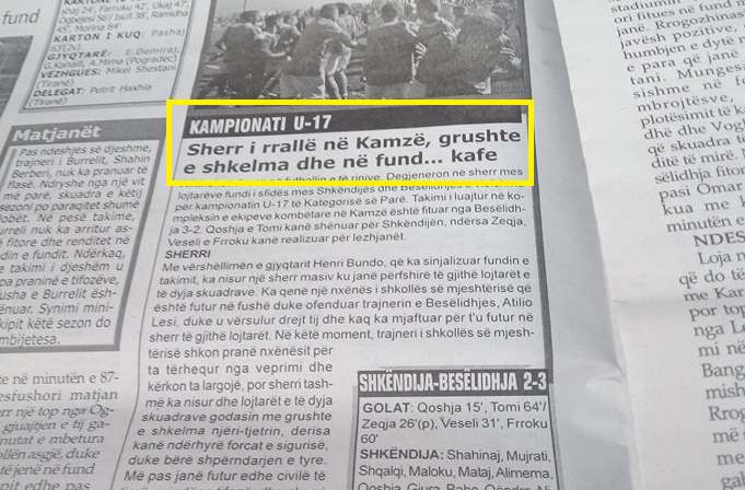 Ky titull gazete tregon troç fare se çfarë populli jemi ne shqiptarët