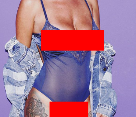 Sara Kapo ekspozon pjesët intime në tyl blu, nuk i lë vend imagjinatës