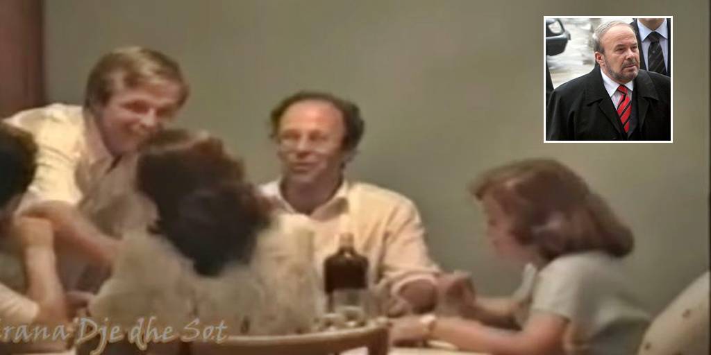 Fatos Nano në filmimet e viteve 90-të, i thjeshtë dhe i qeshur krah ish-gruas Rexhina