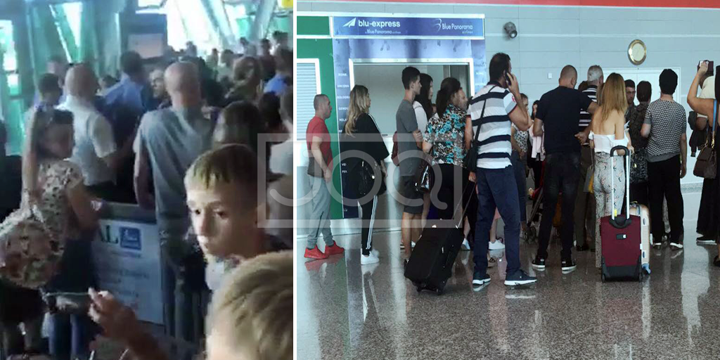 Kompania “Blue Panorama” tallet me shqiptarët, lë 120 pasagjerë rrugëve nga ora 3 i natës