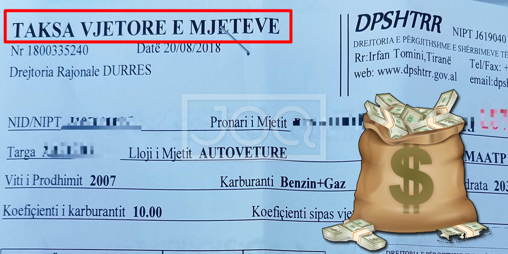 Çmenduria/ Taksa vjetore e makinave rritet me 185% që nga viti i kaluar