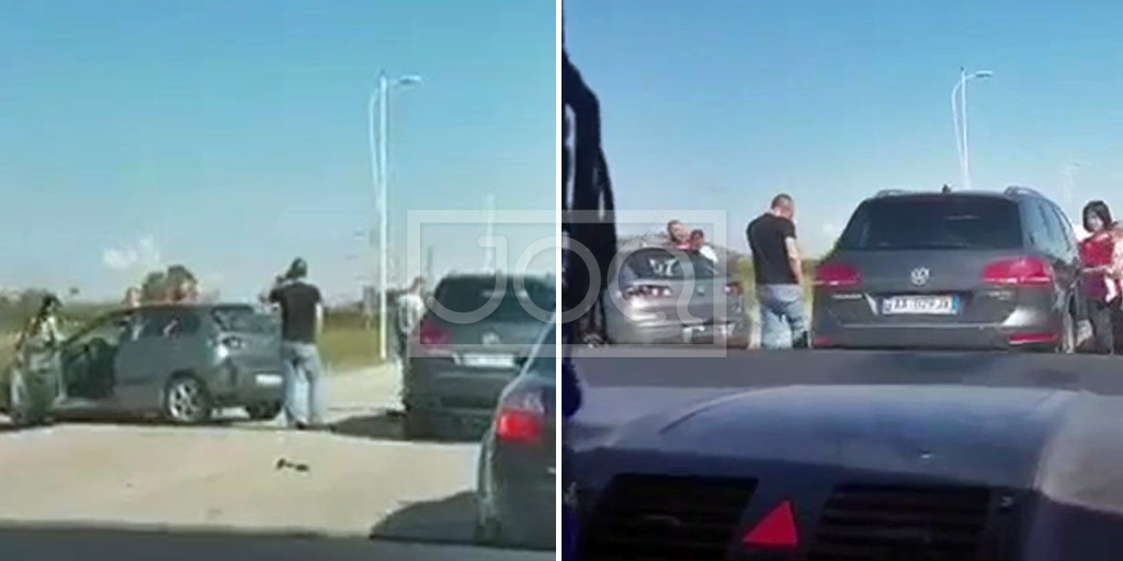 Aksident masiv në Rinas/Përplasen 4 makina e plagosen 3 persona