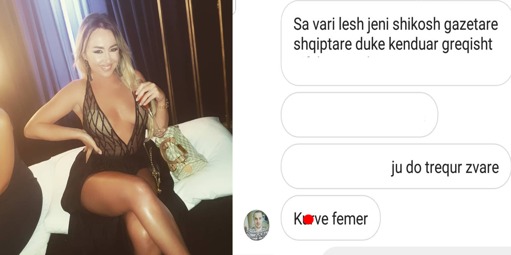 “Robq*re femër, do tërhequr zvarrë,”, ndjekësi e shan në Instagram, Dajana i bën të pabërën