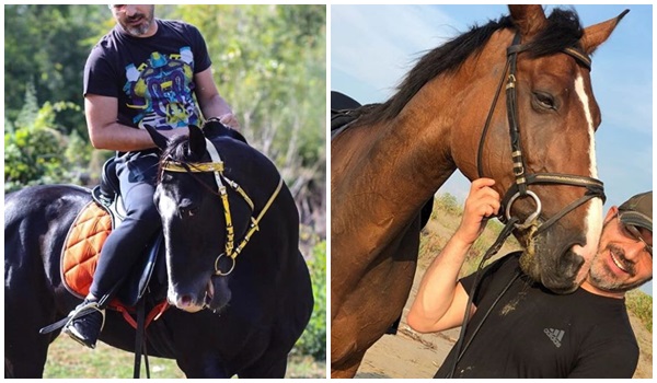 Saimir Tahiri relaksohet mbi kalë, shala e tij kushton “sa qimet e kokës”