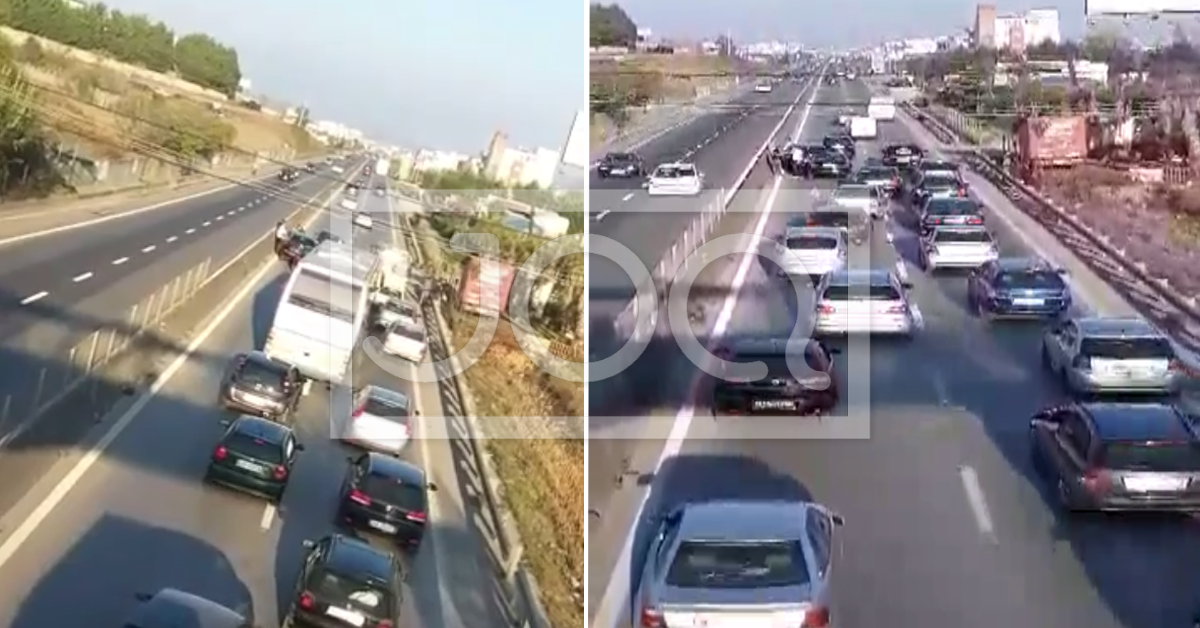 Aksident në autostradën Tiranë-Durrës, 3 makina përplasen me njëra-tjetrën