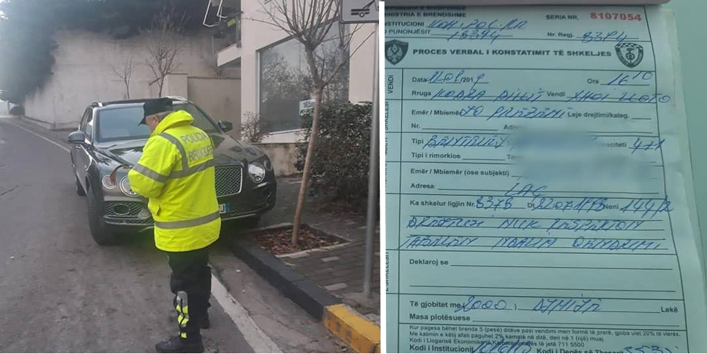 Policia poston gjobën në Instagram, qytetarët kapin detajin e çuditshëm në shkrimin e policit
