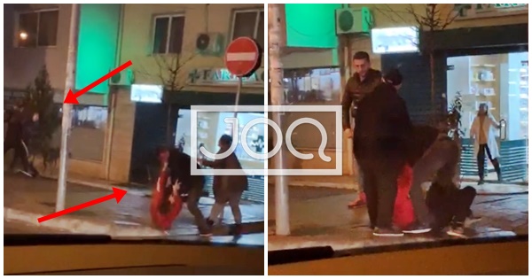 “Fut e bjer” në Tiranë/ Djemtë rrihen për turp në rrugë se kush duhet të kalonte i pari