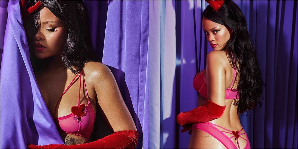 Rihanna ngre temperaturat, promovon koleksionin e saj të të brendshmeve
