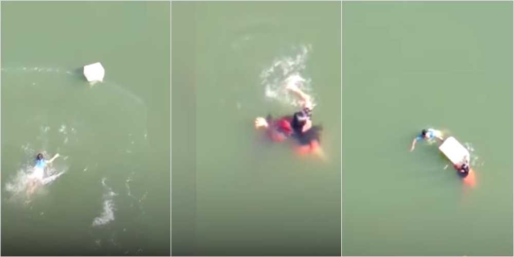 Kalimtari hidhet nga ura e lartë për të shpëtuar 30-vjeçaren që donte të vriste veten