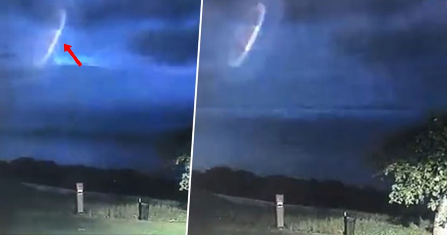 Policia publikon videon ku disku fluturues i UFO-ve shfaqet në mes të qiellit