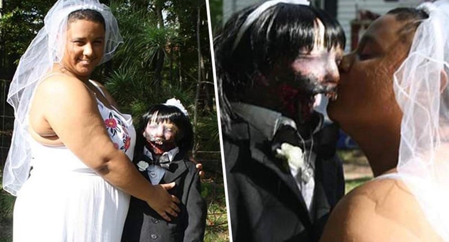 Si në një film horror, 21-vjeçarja lidh kurorë me një kukull të shpërfytyruar: Ajo është bota ime