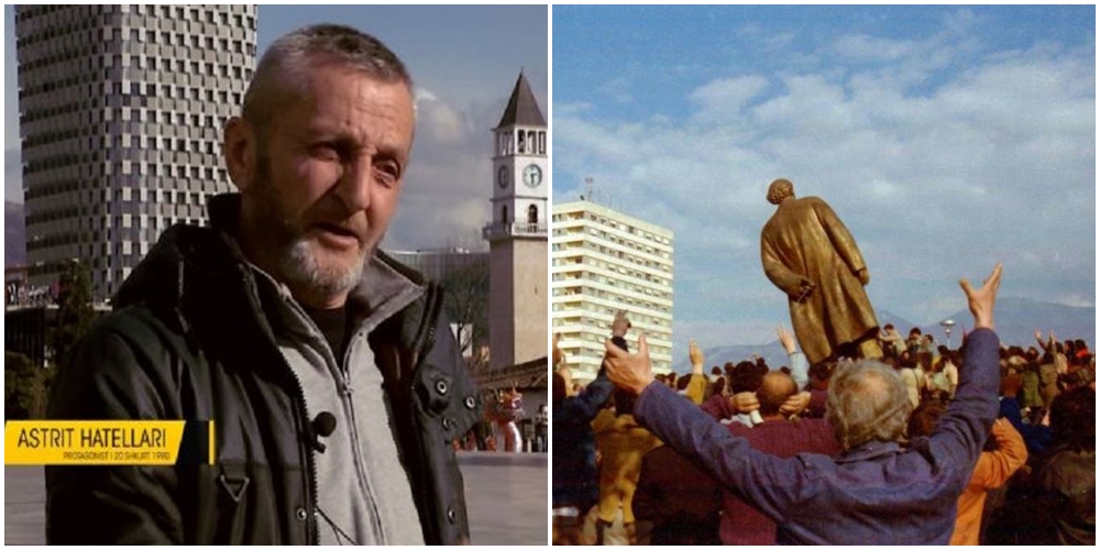 “Dikush erdhi me pistoletë për të vrarë”, flet një nga protagonistët e rrëzimit të bustit të Enver Hoxhës