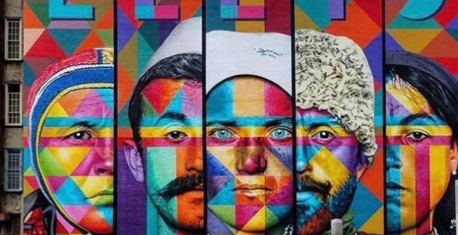 Portreti i emigrantit shqiptar shfaqet i pikturuar në muralin gjigand në Nju Jork