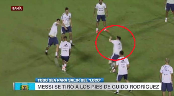Messi humbet kontrollin, ja gjesti i shëmtuar në stërvitjen e Argjentinës