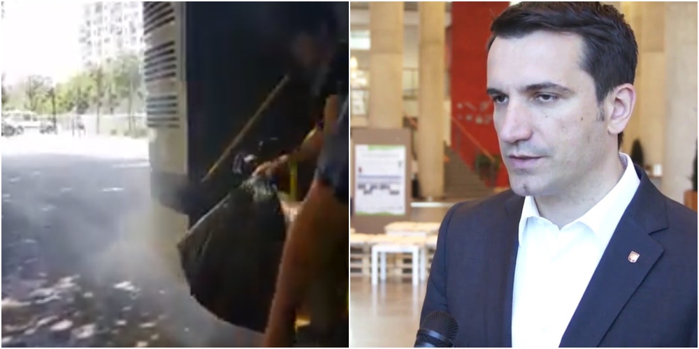 Autobuzët e Veliajt si avullore, qytetarët hipin e zbresin mes tymit