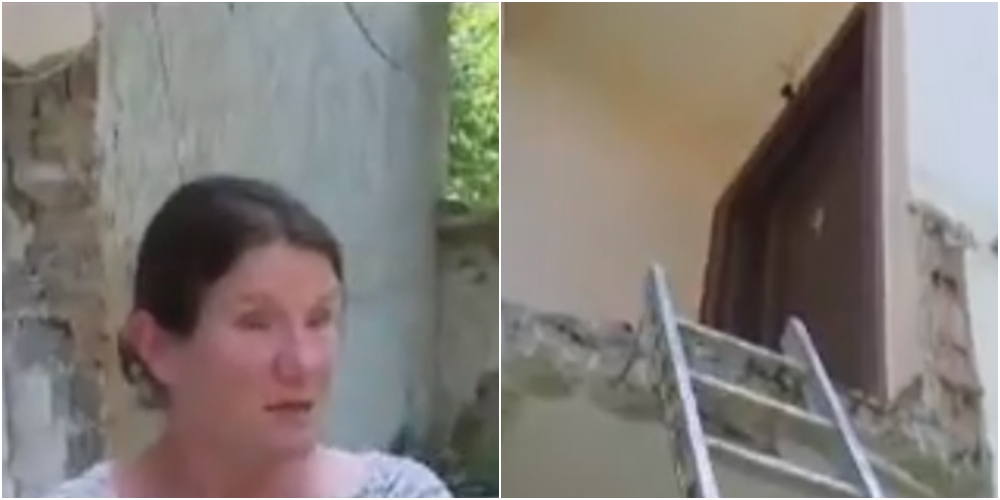 Shkallëve u del pronari, familjarët e katit të dytë ngjiten me shkallë druri