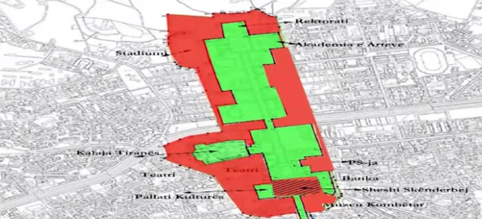 Zbulohet harta e ndërtimeve, ja si do zhduket qendra historike e Tiranës