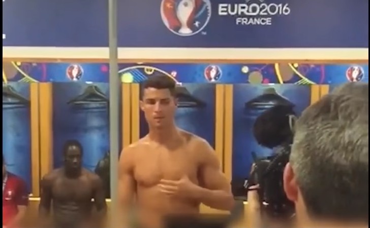 Del video e rallë e Ronaldos teksa mban fjalim para ekipit: Betohem me jetën e djalit tim…