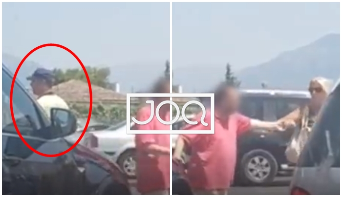 Pamje skandaloze, polici i shtetit bën sehir teksa gruaja dhunon të sëmurin mes rrugës: Rrinte si buf