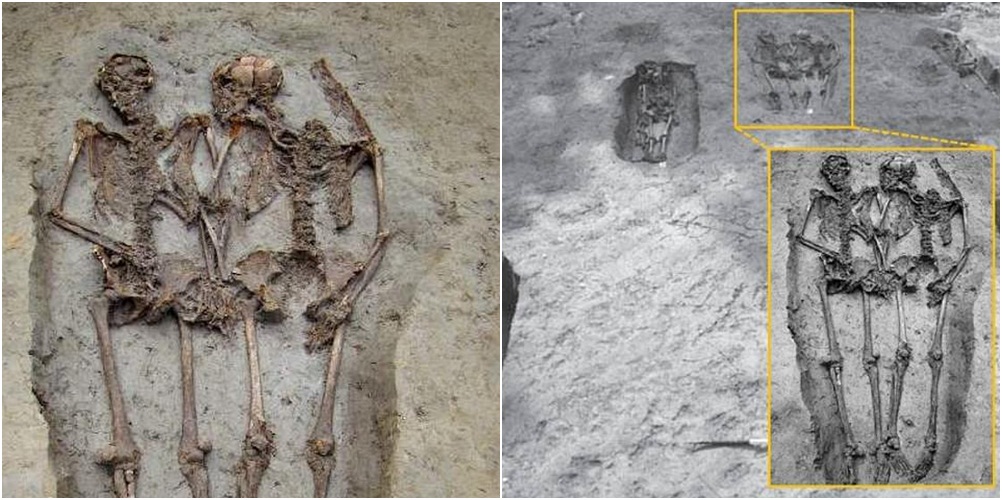 U zbuluan të varrosur bashkë e kapur dorë për dore, dy skeletët rezulton të jenë meshkuj