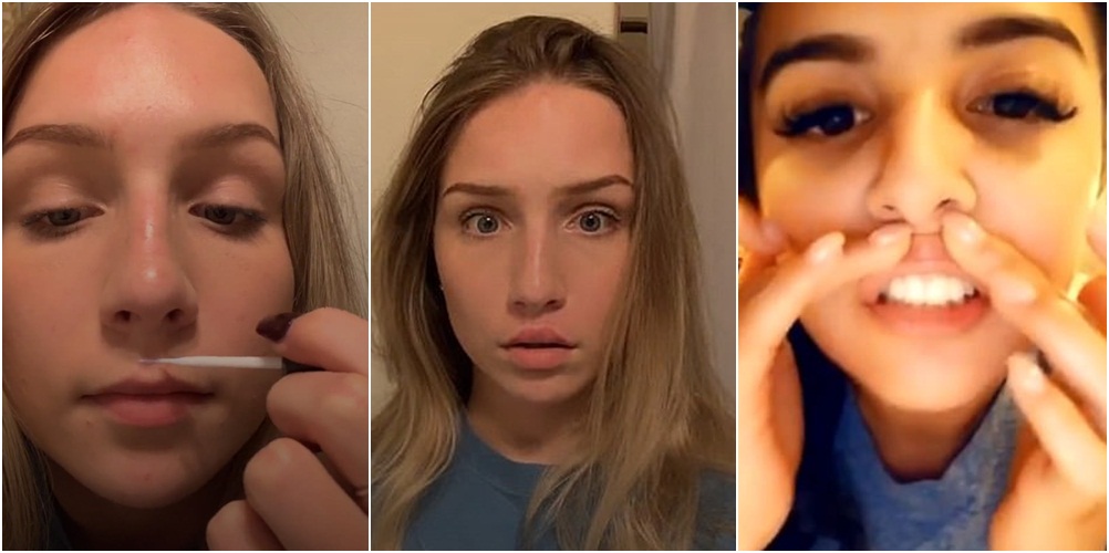 “Çmenden” vajzat në internet, po ngjisin buzët që t’u duken më të trasha