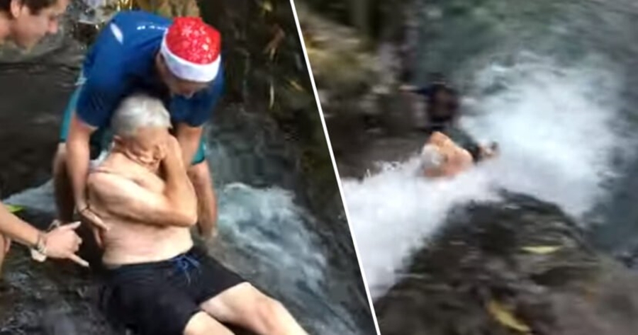 87-vjeçari sfidon të rinjtë, hidhet nga ujëvara 8 metra e lartë