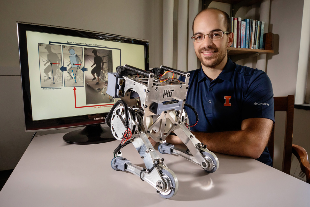 Ky robot mbështetet në reflekset njerëzore për të mbajtur ekuilibrin