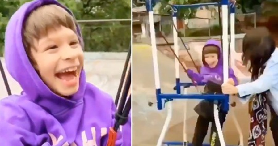 Djali i vogël me paralizë cerebrale nuk e mban dot gëzimin, provon për herë të parë skateboard-in