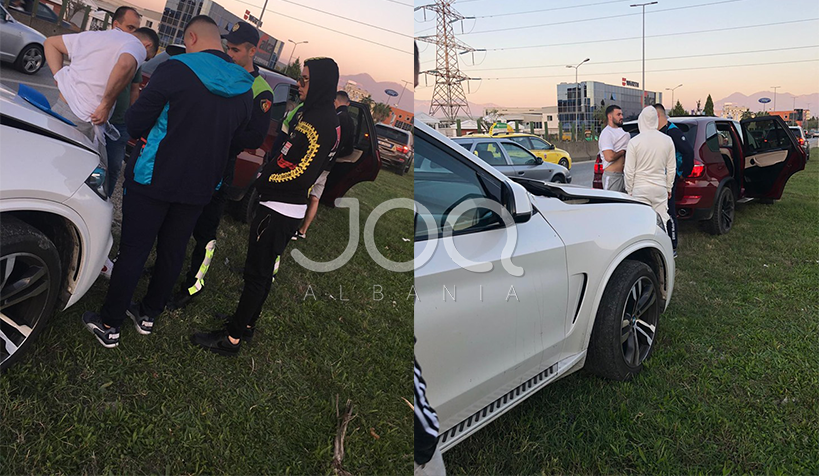 “Po bënte manovra”, reperi i njohur përplas dy “BMW X5” në autostradën Tiranë-Durrës