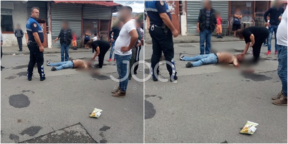 E rëndë në Elbasan/ Burri pret damarët në mes të rrugës, qytetari: Ndenji 50 minuta i shtrirë aty se nuk vinte ambulanca