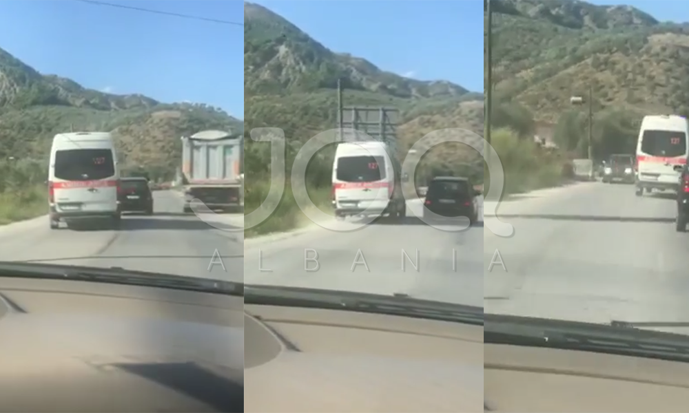 Harrojeni “Fast & Furious”, ambulanca dhuron spektakël me manovrat e parakalimit në autostradën Tiranë-Elbasan