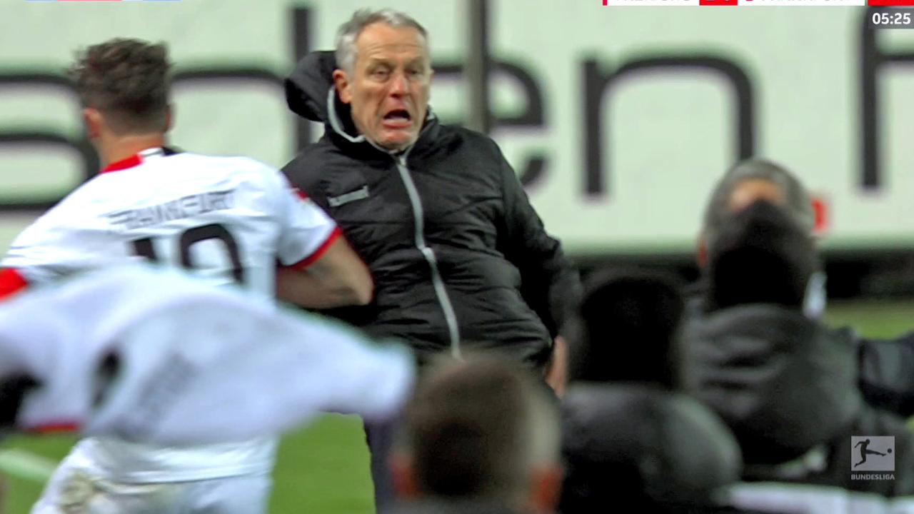 Plasi në tokë trajnerin kundërshtar, vjen dënimi drastik për lojtarin e Frankfurtit