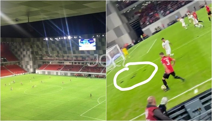 Dështon inagurimi i stadiumit të ri, tapeti i fushës dëmtohet në pak minuta lojë