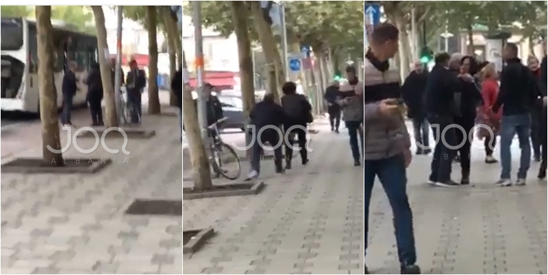 “Ik se do hash dru!”/ Plas në qendër të Tiranës, burri qëllon “sa t’i hajë krahu” gruan në mes të gjithë njerëzve