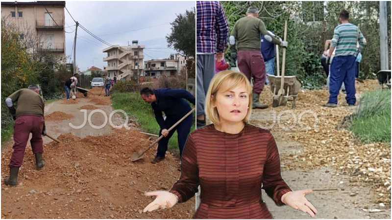 Valbona Sako e Durrësit i harron, banorët “Zot” të vetes rregullojnë rrugën: I nxorëm nga xhepi, me lopata si në Shek XIX!