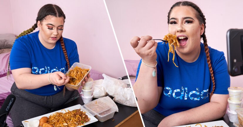 22-vjeçarja zbulon profesionin e ëndrrave, lë punën në administratë për të filmuar veten duke ngrënë