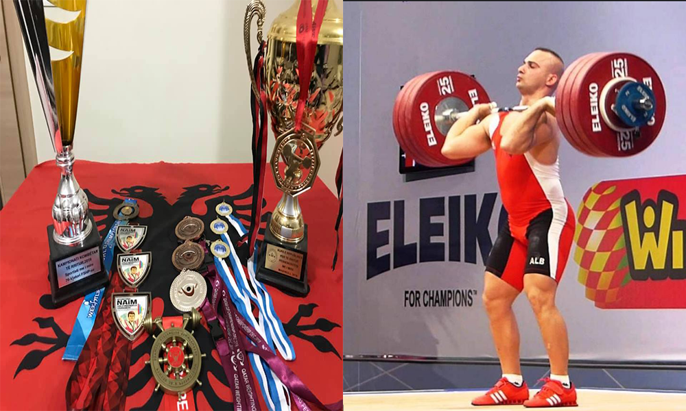 Vit i artë për Erkand Qerimajn, peshëngritësi shqiptar mori 11 medalje ndërkombëtare në 2019-n