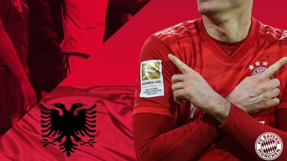 Levandovski me flamurin kuqezi, Bayerni bën postimin emocionues për gjithë shqiptarët