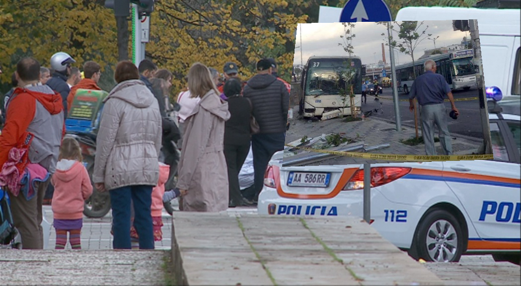 Autobusi i “Tiranës së Re” përplaset me makinën e policisë, plagosen tre gra