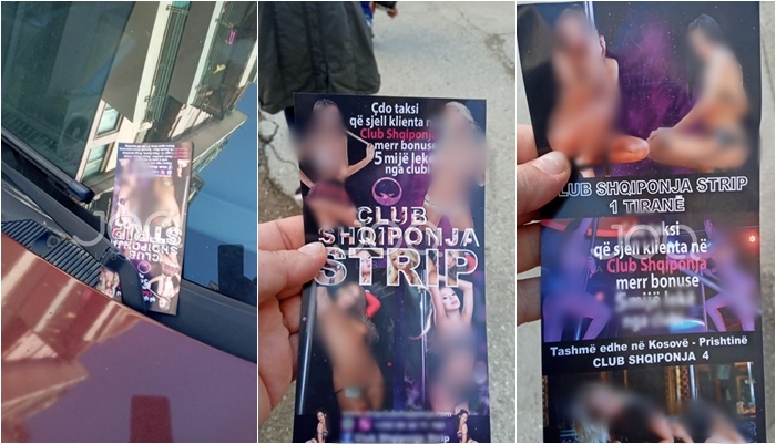 Skandalizohet qytetari, fletushkat erotike fluturojnë rrugëve të Tiranës