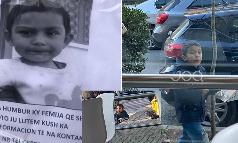 Zhdukja misterioze e 4-vjeçarit në Tiranë, fotografohet në rrugë një fëmijë që ka ngjashmëri të madhe me të