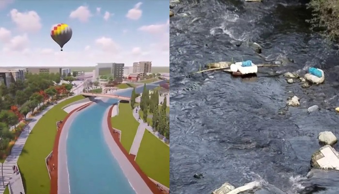 ‘Gjanica’, lumi që ujin ngjyrë blu e ka vetëm në projektin 3D të Bashkisë së Fierit