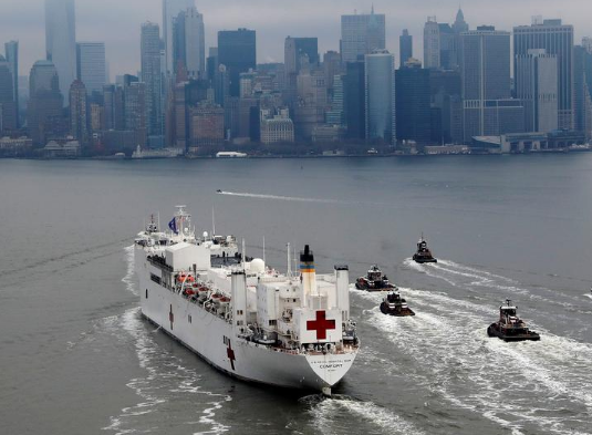 KoronavirusI/ Washingtoni dërgon anijen spitalore në New York