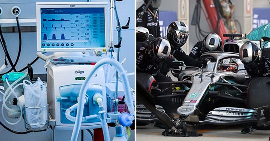 Inxhinierët e Formula 1 prodhojnë pajisjen e frymëmarrjes në vetëm katër ditë