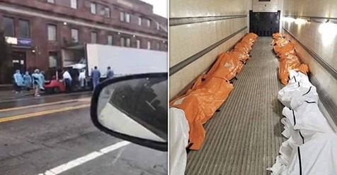 SHBA/ Momente të tmerrshme se si trupat e vdekur nga Koronavirus ngarkohen në kamion